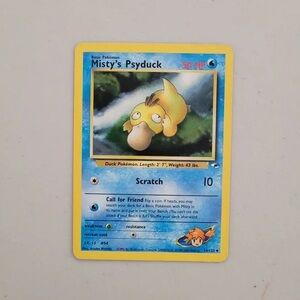 Pokemon Trading Card - Misty's Psyduck - Yellow and Blue